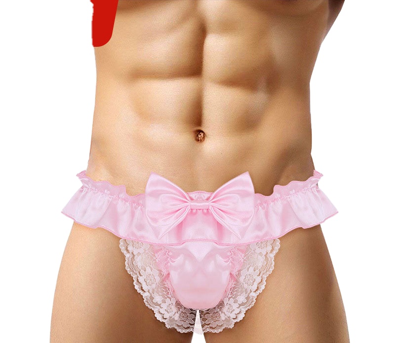 Men's lace T pants boys' youth underwear summer single fun underwear mens sexy underwear
