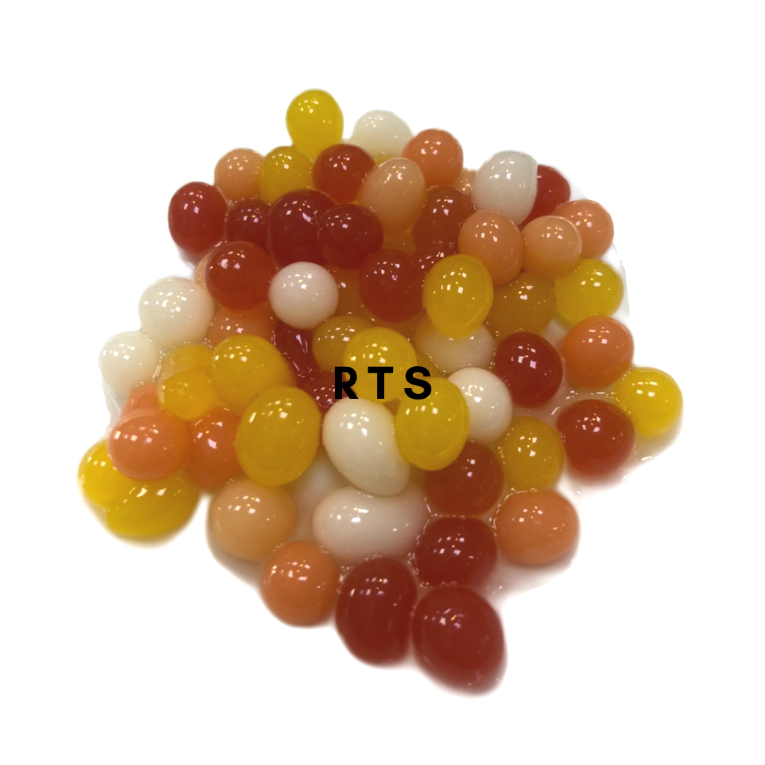 Ready To Ship LMC Taiwan Bubble Tea Supplier Fruit Popping Boba Pineapple Flavor