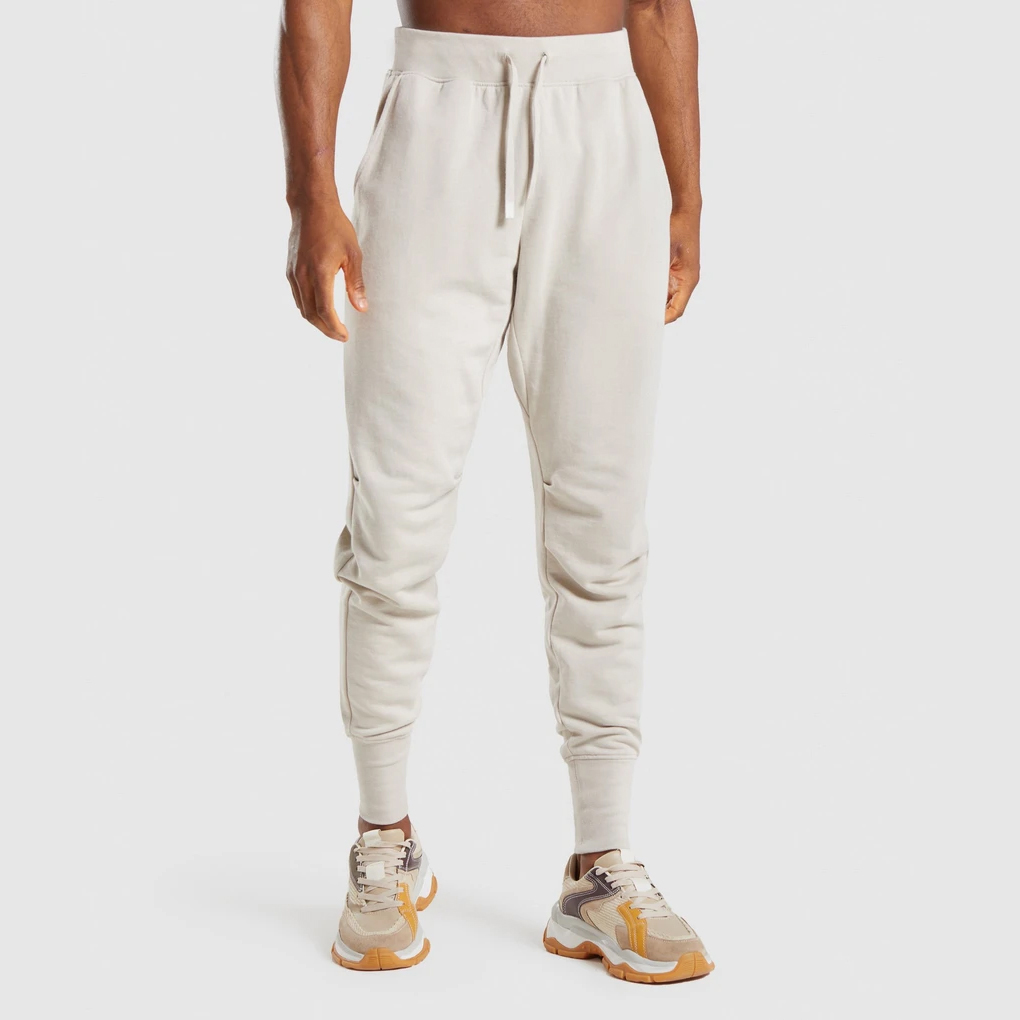 OEM Streetwear Track Pants Printed Logo Fitted Skinny Cotton Yoga Trouser Running Sports Wear Gym Joggers Custom Mens Sweatpant