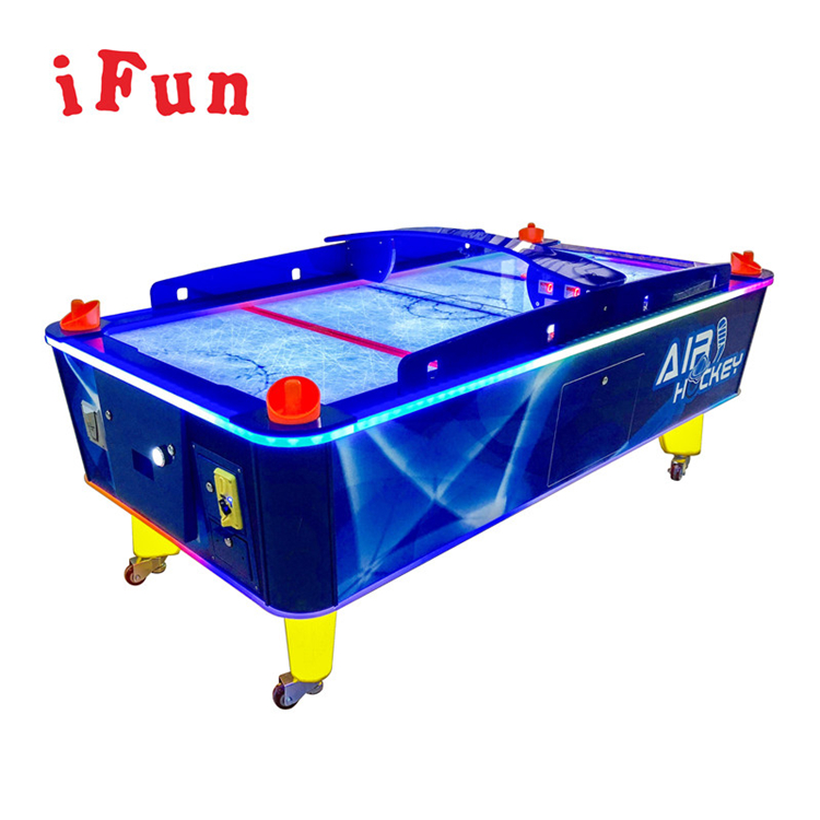 Ifun парка высокого качества для аэрохоккея синий воздушный хоккей, cрабатывающий при опускании монет Аркадный Игровой выкупной игровой автомат оборудование для игровых площадок