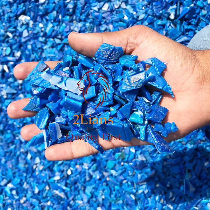 Пвп барабан Regrind Пластиковый лом/HDPE синий regrind натуральные промышленные отходы бутылки или упаковки