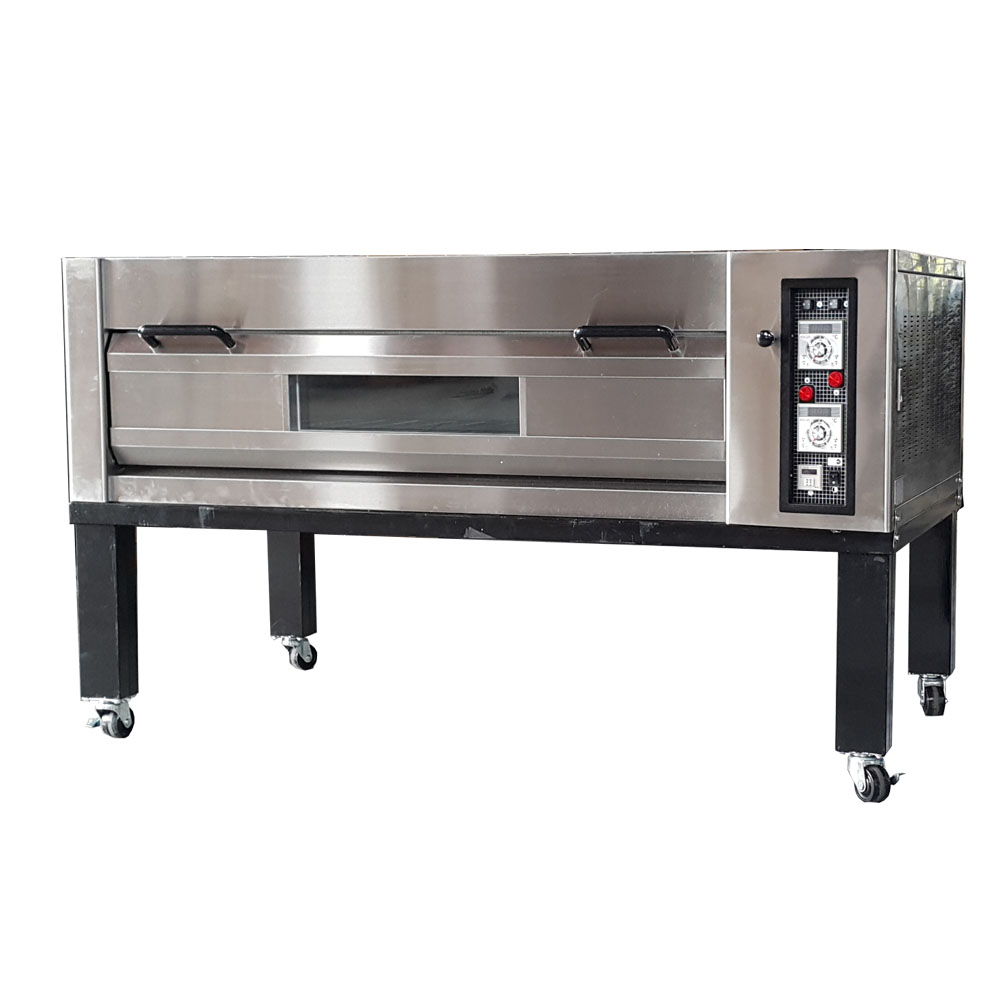 1 Deck 3 Pans Baking Oven Commercial Electric Gas Deck Oven Bakery Machine Manufacture Pizza Bread Pita Biscuit Baking Deck Oven