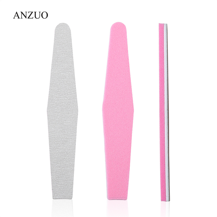 Pink Sponge Sandpaper Sanding Double-Side Salon Manicure Tool Nail Files Buffers