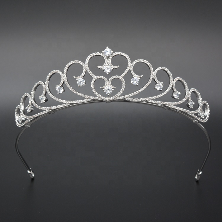 high end luxury vintage cubic zirconia bridal queen princess pageant royal crown
