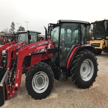 Massey Ferguson 4709 Global and Cab Essential 4WD 90hp with accessories and Tractors Implements