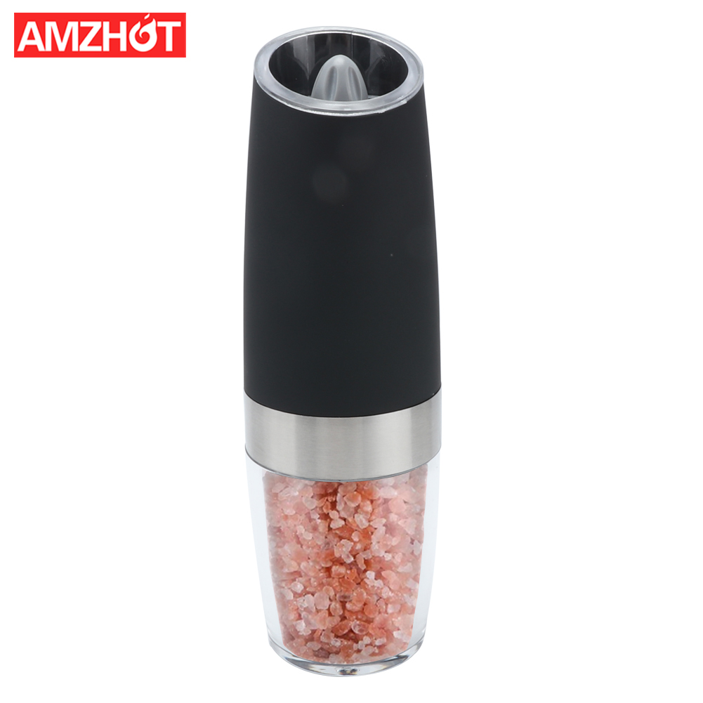 B02-0227 автоматический Электрический соль и перец мельница для перца светодиодный свет кухня приправа бутылка шлифовальная инструменты соль мельницы