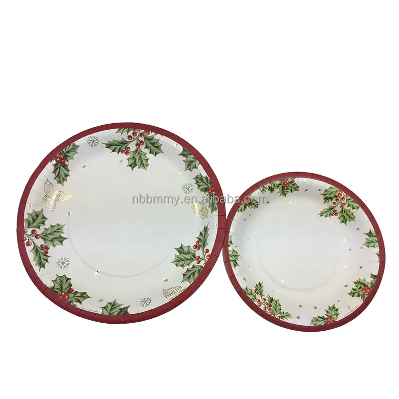High quality customised china biodegradable disposable paper design plates