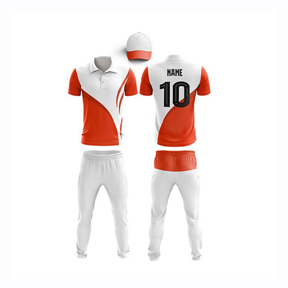 High impact Sublimation Cricket Uniforms Your own logo With Brand Logo and Customized Team Name Cricket Uniform