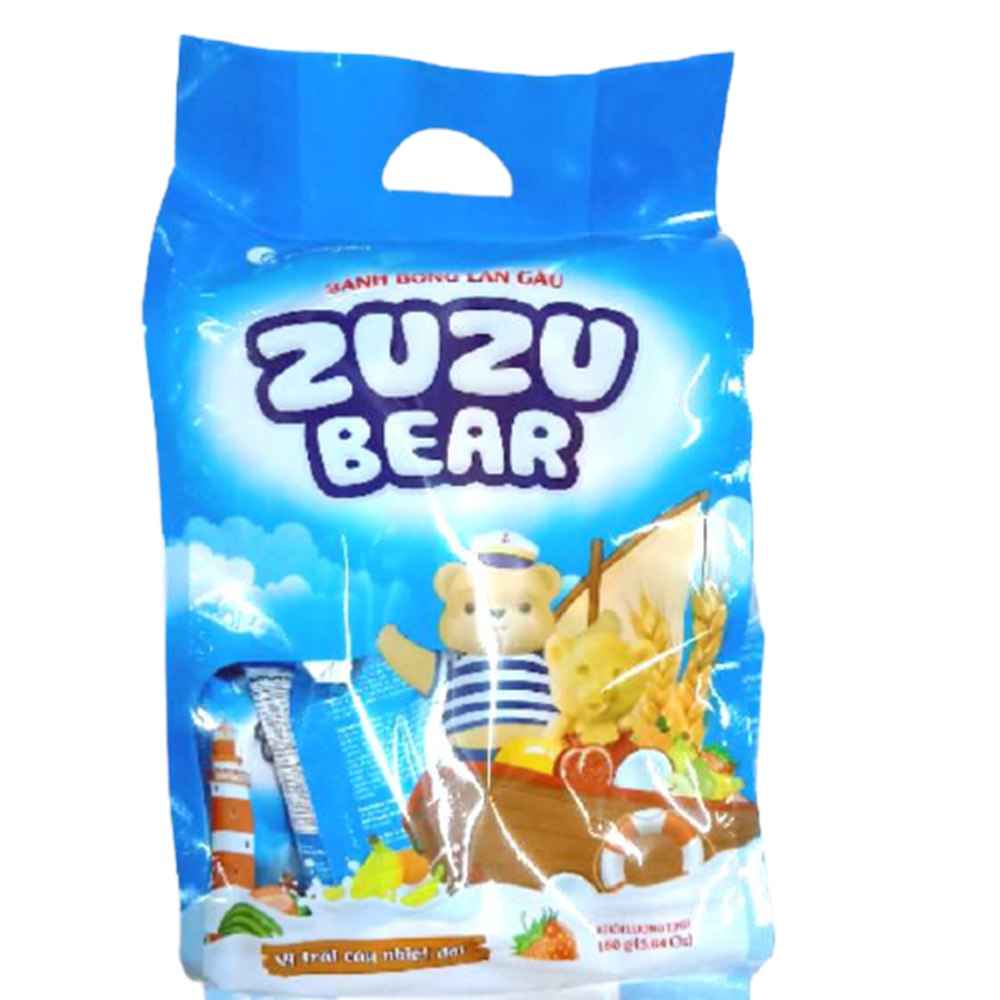 Мягкий торт ZUZU форма медведя тропические фруктовые ароматы сладкие вкусные 160 г