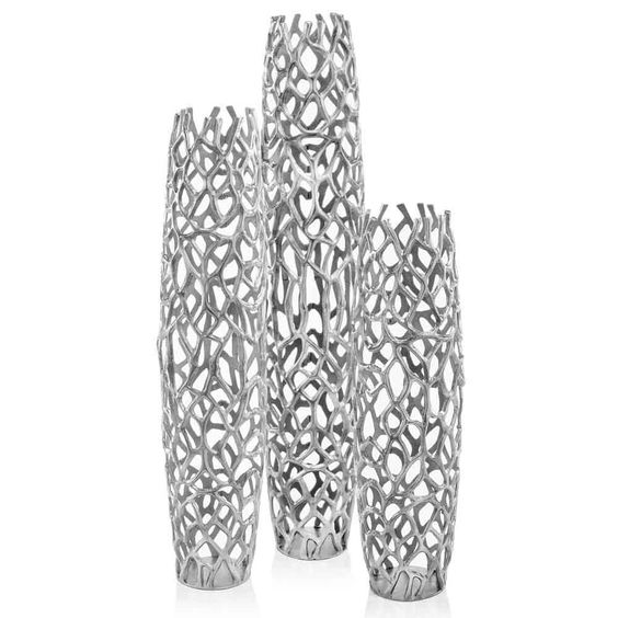 Indian Manufacturer Handicraft decorative matt flower vases for home decor flower Nordic style metal vintage flower vase