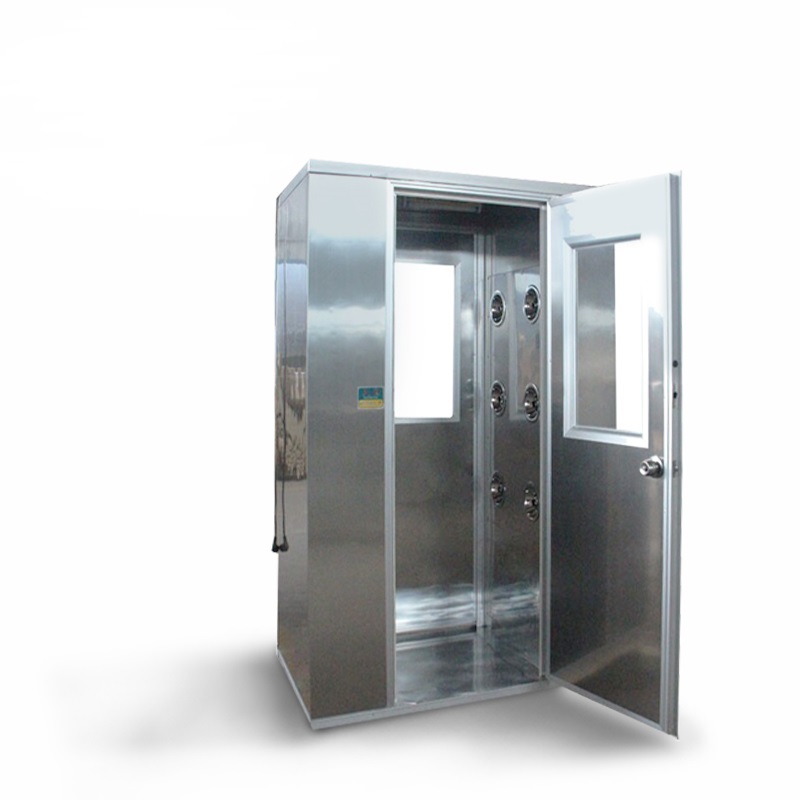 Stainless steel Cleanroom Two-side Air shower for Single Person