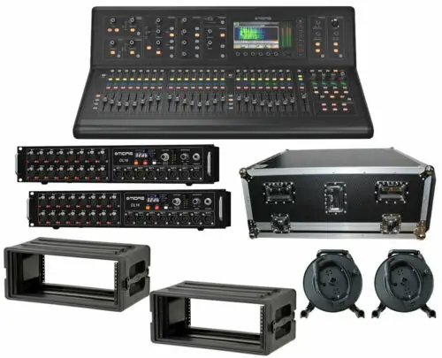 High Quality Midas M32R Live Digital Mixer + DL32 Stage Box + 150' Cat5 Network Cable Spool