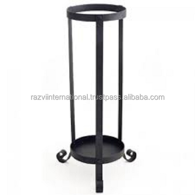 black umbrella stand