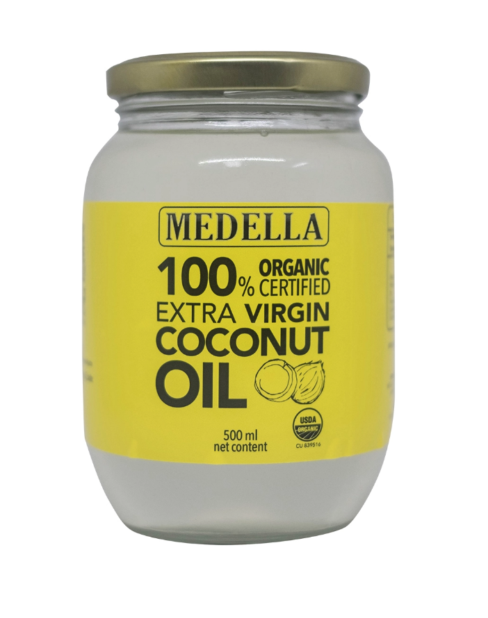 100% Medella холоднопрессованное Экстра натуральное кокосовое масло Малайзия