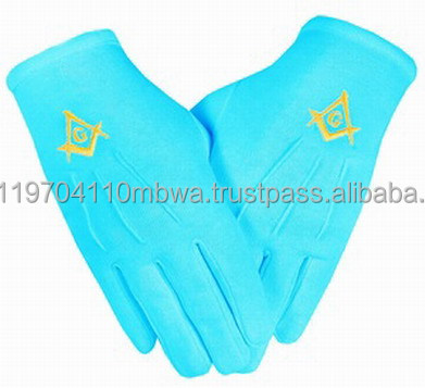 View larger image masonic regalia/Masonic Cotton Glove with Blue Embroidered Square & Compass Logo Add to CompareShare masonic