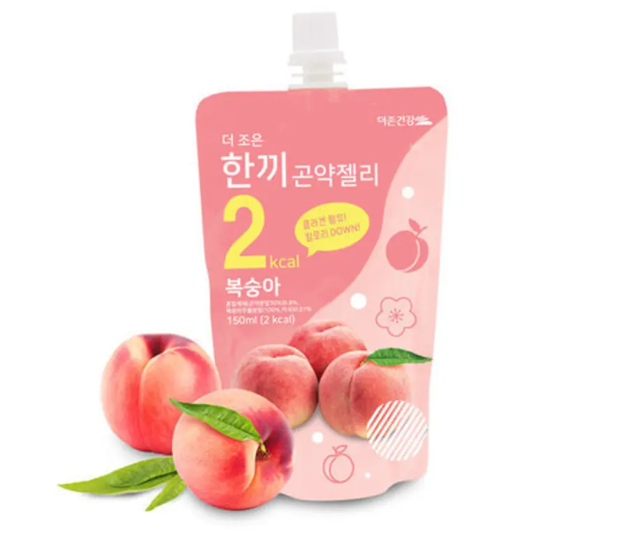 One Meal 2Kcal Peach Flavor Konjac Jelly Fish Collagen Diet Food Weight Loss Vitamin C Made in Korea