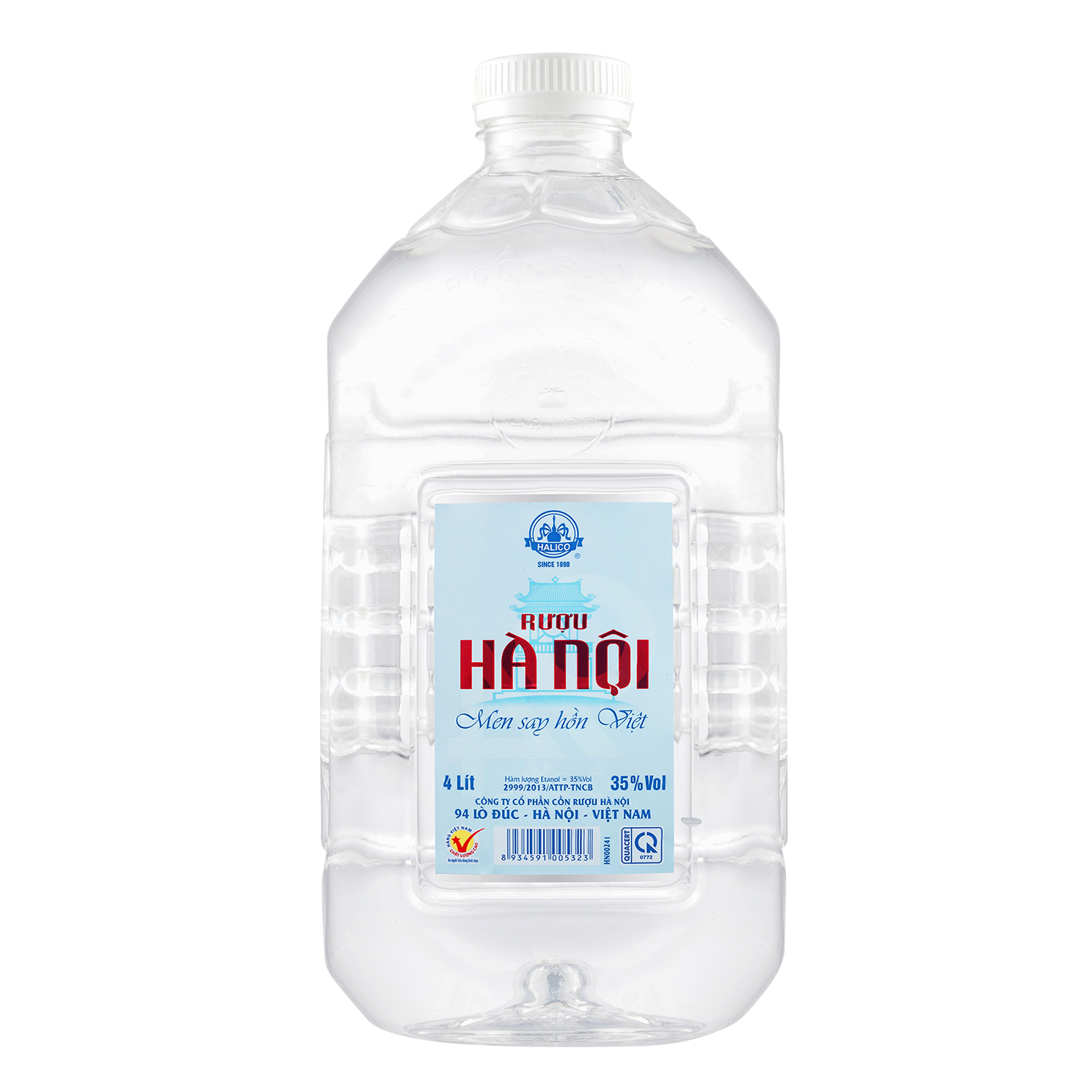 Лучшие продажи брендов Ханой водки в Pet Can 35% Vol 4L лучшее качество-Водка equanimity и ностальгия