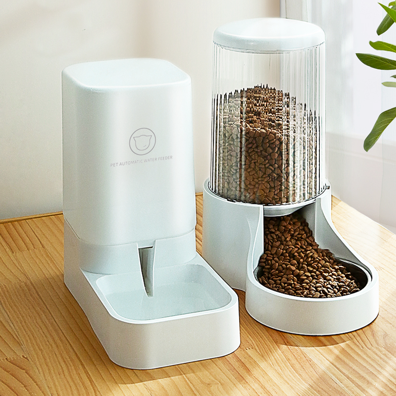 Automatic cat feeder cat food machine dog feeder cat eating and drinking water unplugged pet supplies