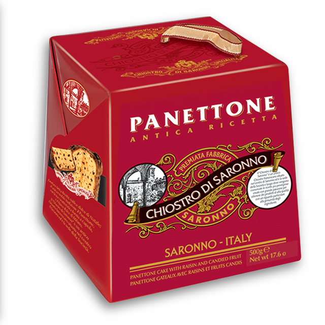 Классическая картонная коробка Panettone 500 г