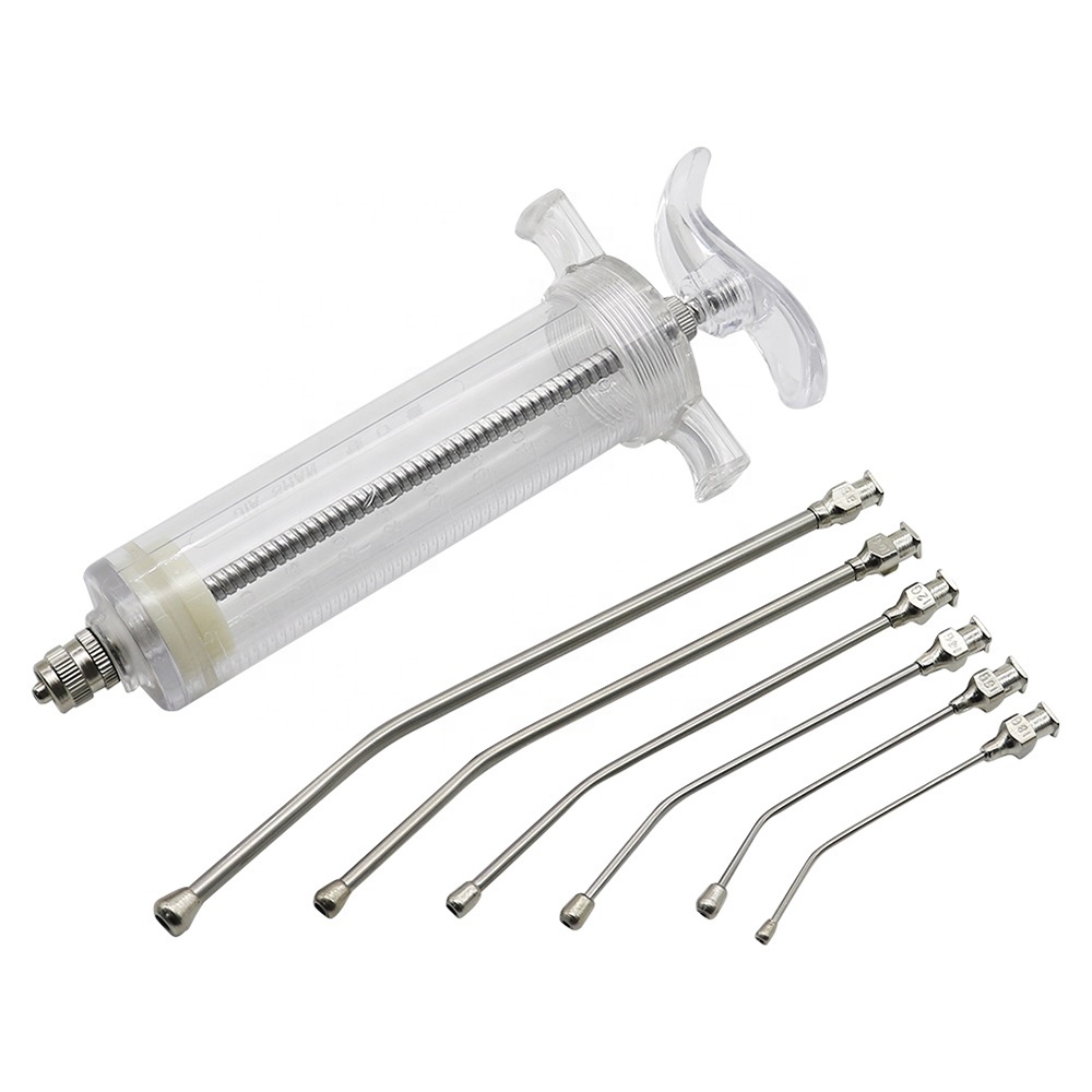 20 50ml Feeding Bird Needle Gavage Veterinary Animal Parrot Curved Syringe