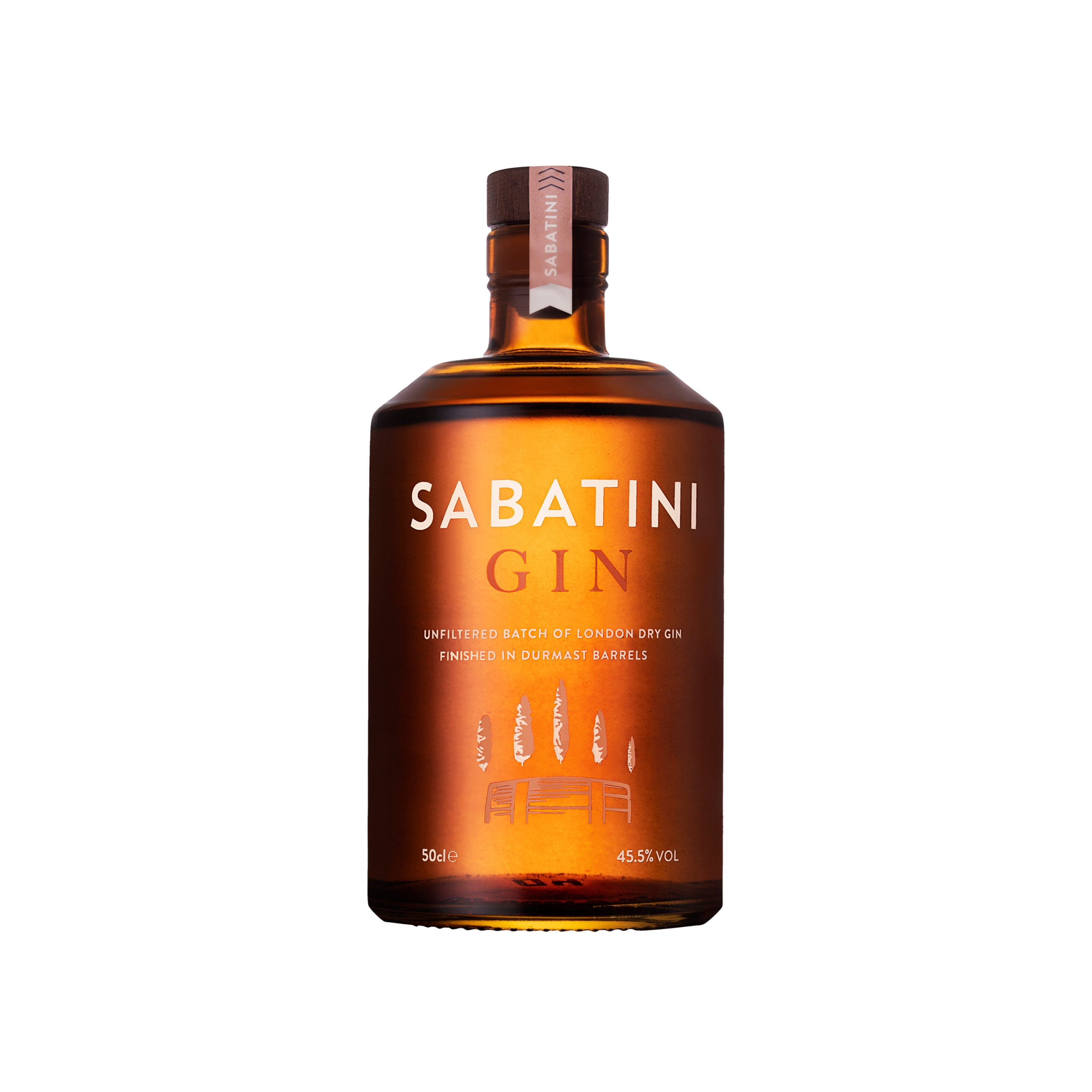 Премиум Лондонский сухой Джин, готовый в Charonnay barrel Sabatini gin 500 мл-Сделано в Италии