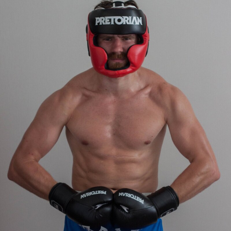 Боксерский шлем из искусственной кожи, защита головы для MMA, обучение спаррингу, тайского карате, полузакрытый головной убор, для кикбоксинга, шлем высшего качества на заказ