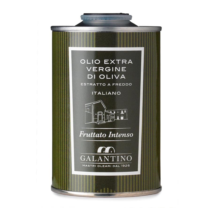 Intese Fruity Italian Extra Virgin Olive Oil Tin 250 Galantino for dressing and cooking 250ml