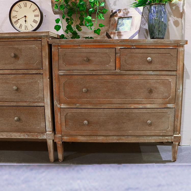 MAGI wholesale handmade wood cabinet 4 Drawer Accent Chest Chabby Chic Furniture