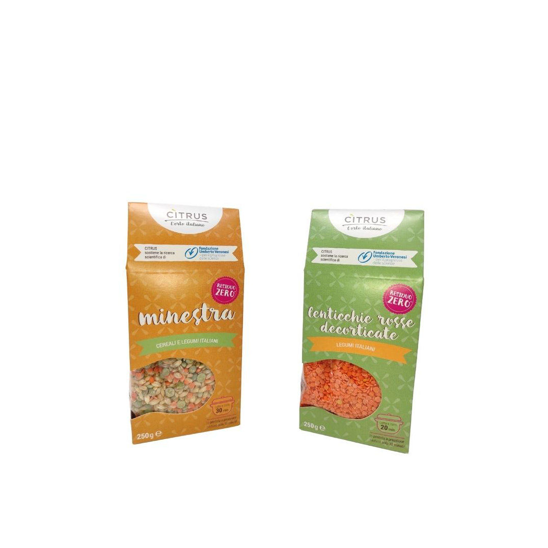 High quality Italian Peeled Red Lentils and Barley Legumes soup for Supermarkets