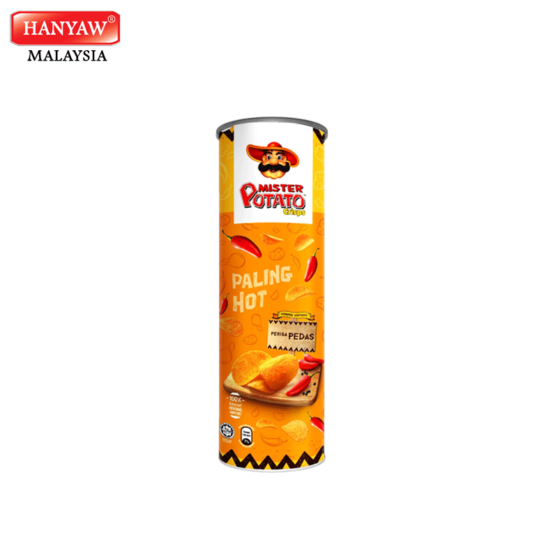 [Malaysia] Fast Shipping + Halal Certified Mister Potato Hot & Spicy Chips ( 14 Tins x 160g / Ctn)