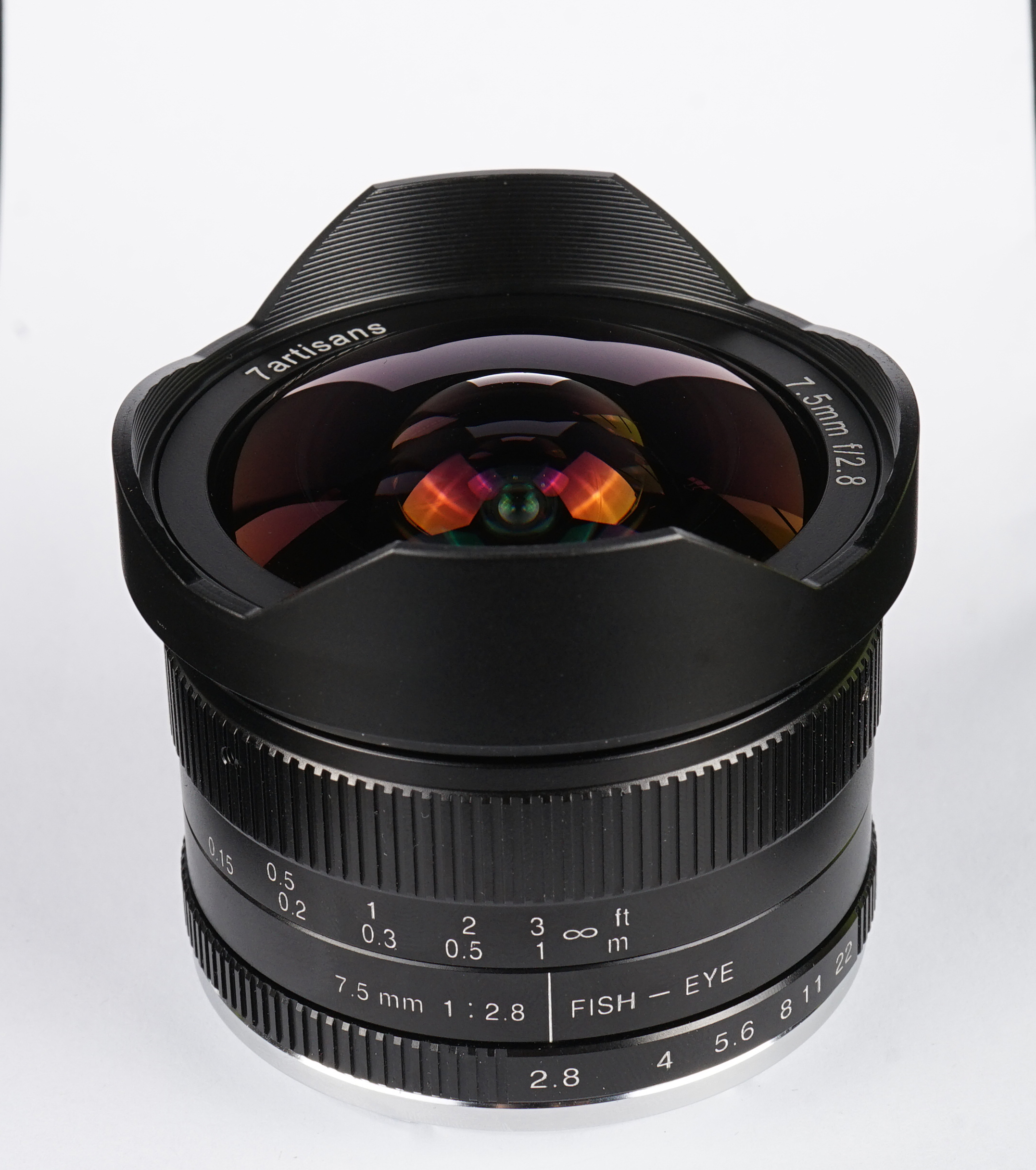 7 ремесленников 7,5 мм F2.8 Рыбий глаз объектив APS-C черный EOSM крепление для Canon
