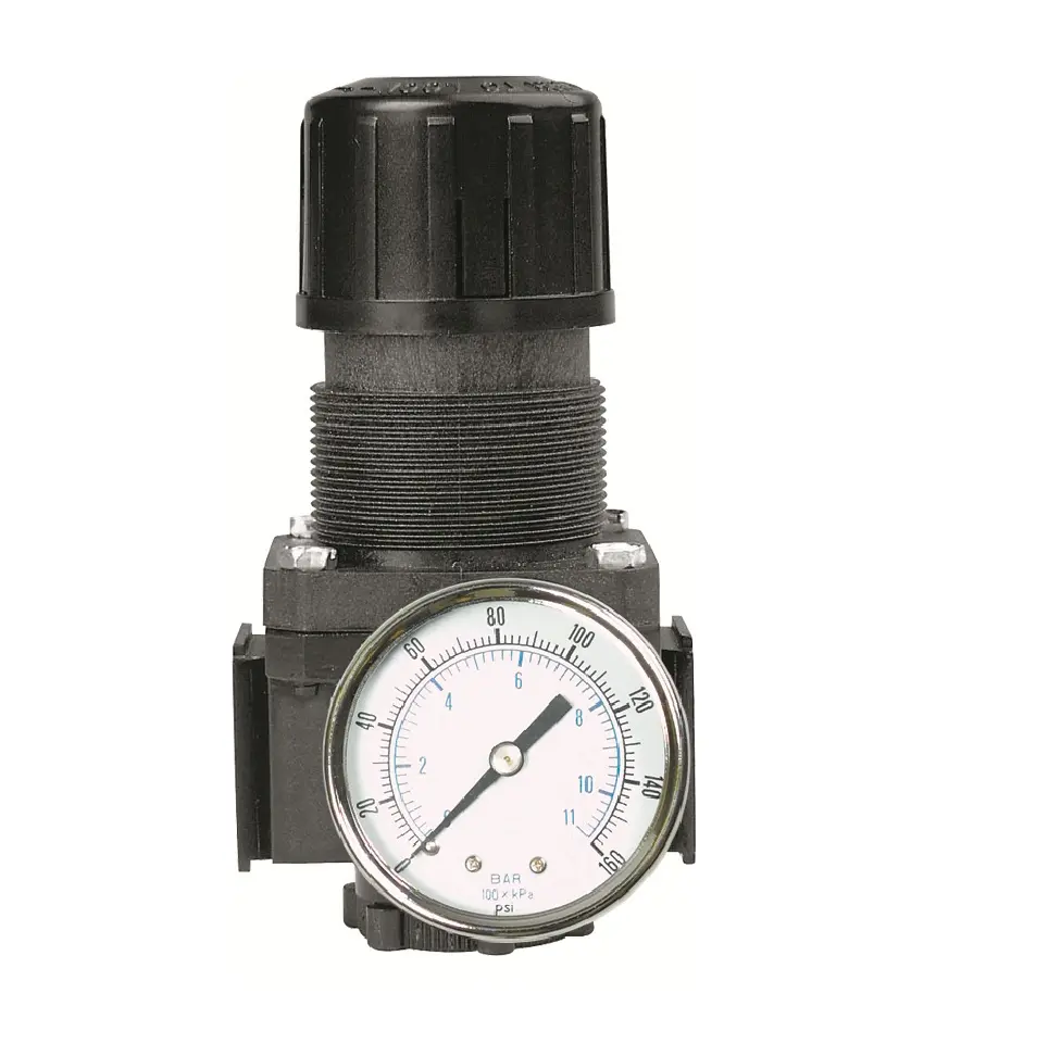 Air control regulator pressure valve regulate pneumatic reducing 3/8"Compressed Air In Line Regulator