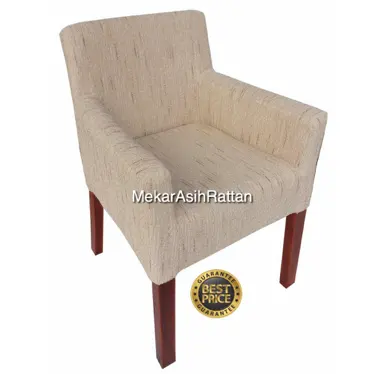 Indonesia Wholesale Natural Rattan Restaurant Dinning Chair with Mahogany Wooden Frame