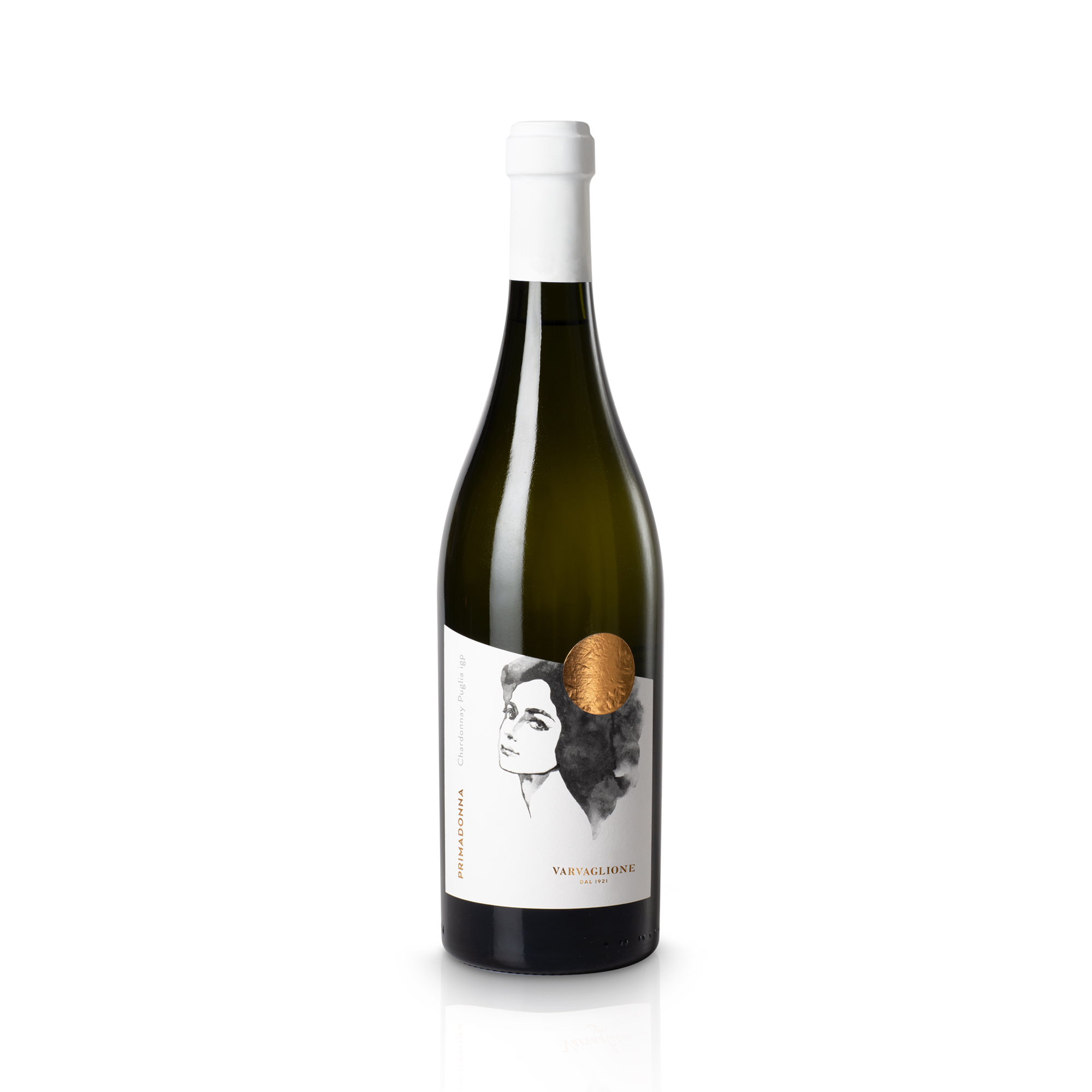 Итальянское высококачественное белое настольное вино Chardonnay Primadonna