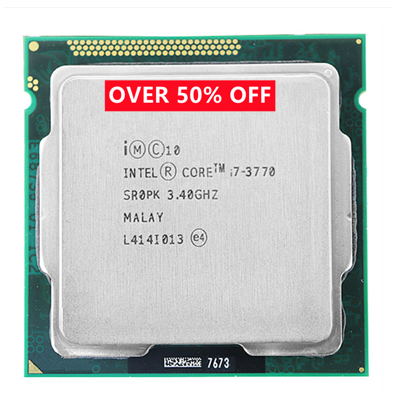 Original Core i7 3770 LGA 1155 Intel Quad-Core Processor i7-3770 3.4GHZ 8MB SR0PK Desktop PC 77W