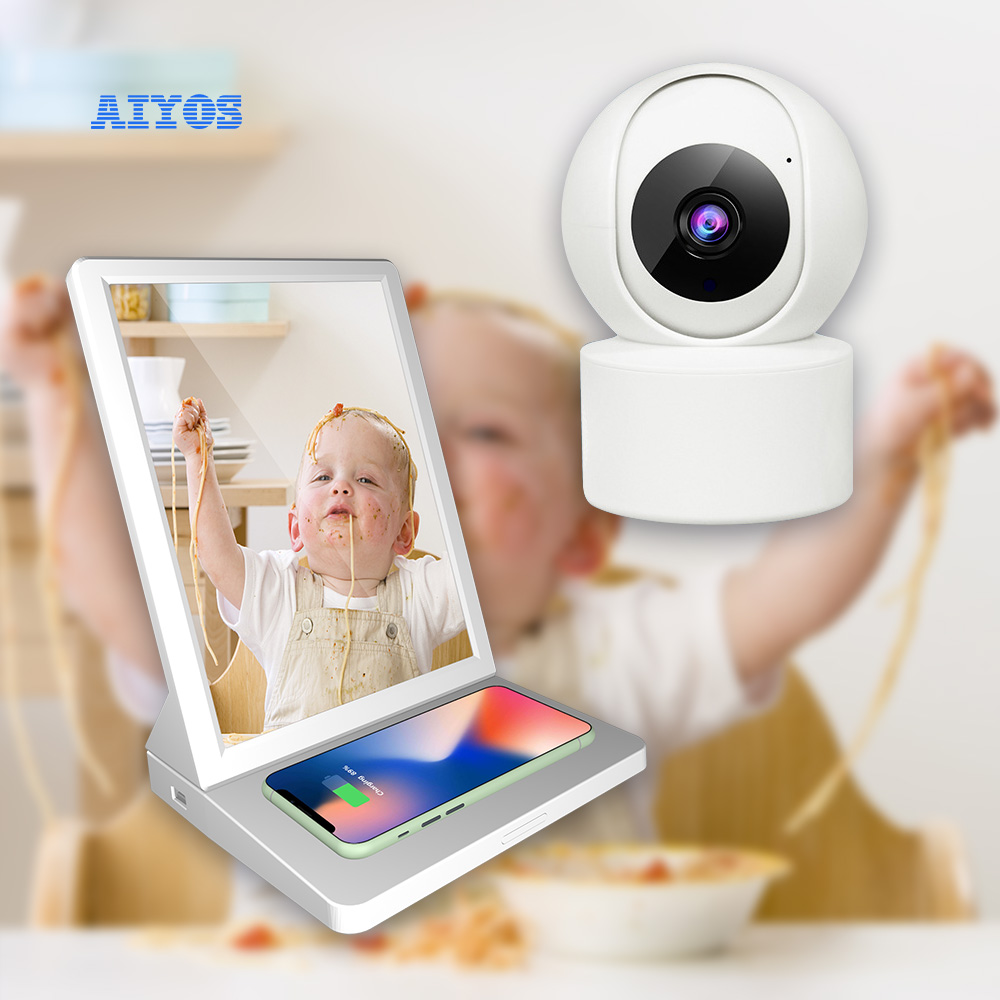 Android Smart радионяня WIFI HD 1080P ЖК-дисплей экран цифровой информационный аудио Радионяня Бестселлер amazon