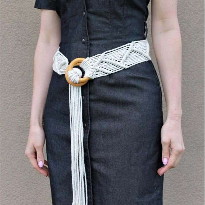 Macrame belt