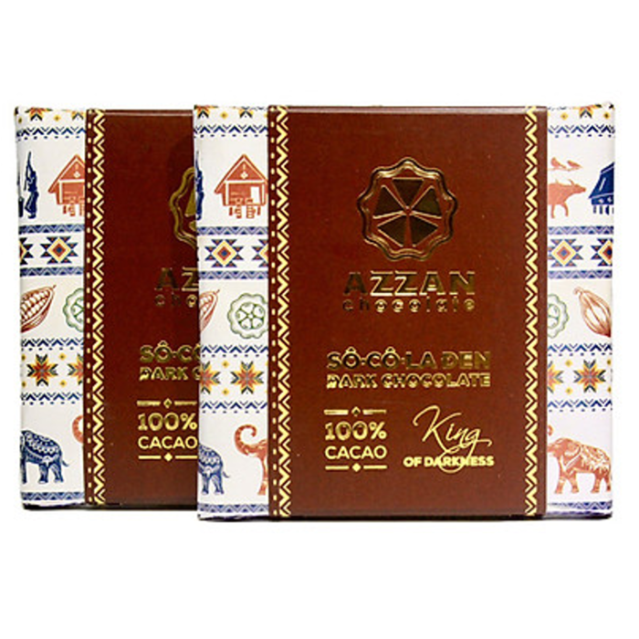 Brown Color Bittersweet Chocolate Type Azzan Dark Chocolate 100% Cacao Export From Vietnam