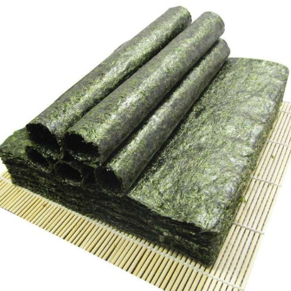 2021 Wholesale CF-001 Dehydrated Dark Green Sushi Nori Dried Seaweed Laver Nori