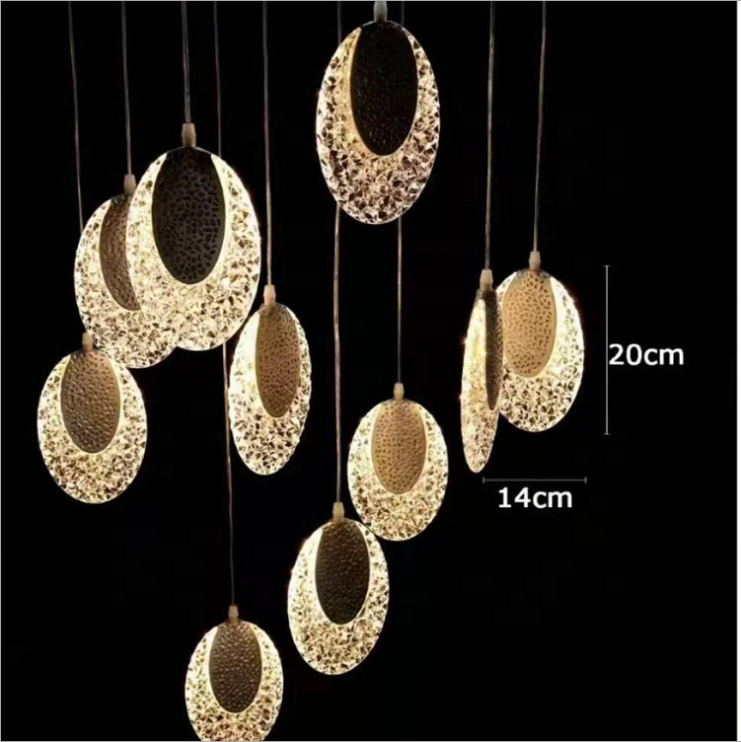 Wedding supplies new hotel decoration 5-Head Acacia leaf chandelier wedding layout creative Crystal Chandelier