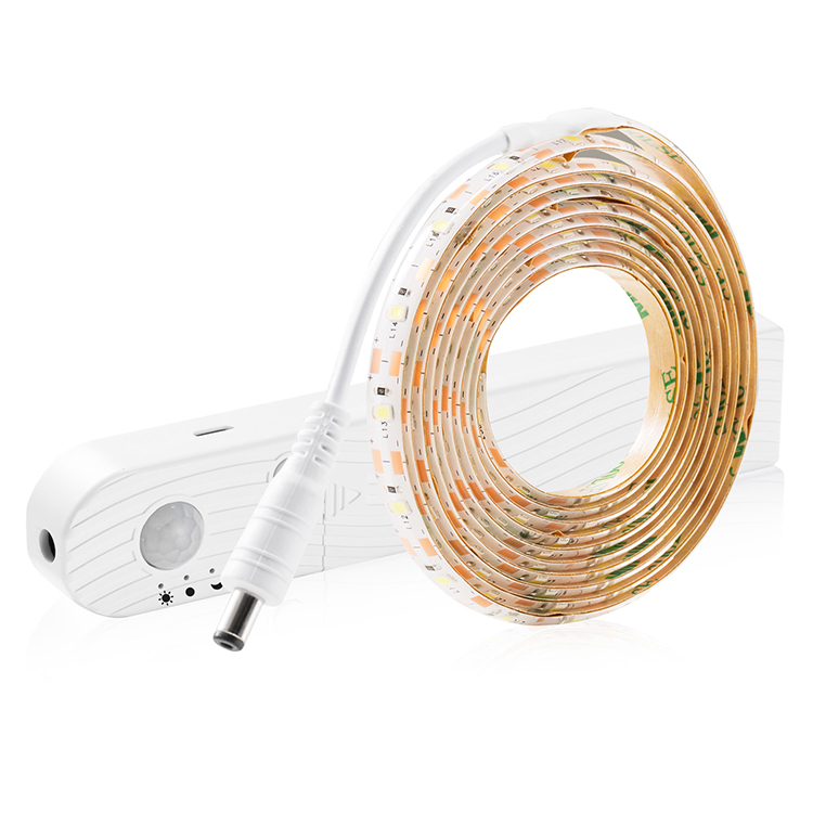 PIR LED Strip Light with Rechargeable Battery Dimmable Motion Sensor LED Under Cabinet Strip Light