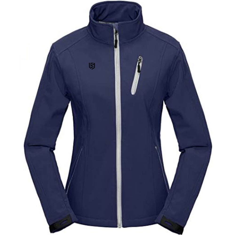 Women Soft shell Jacket with Removable Hood, Fleece