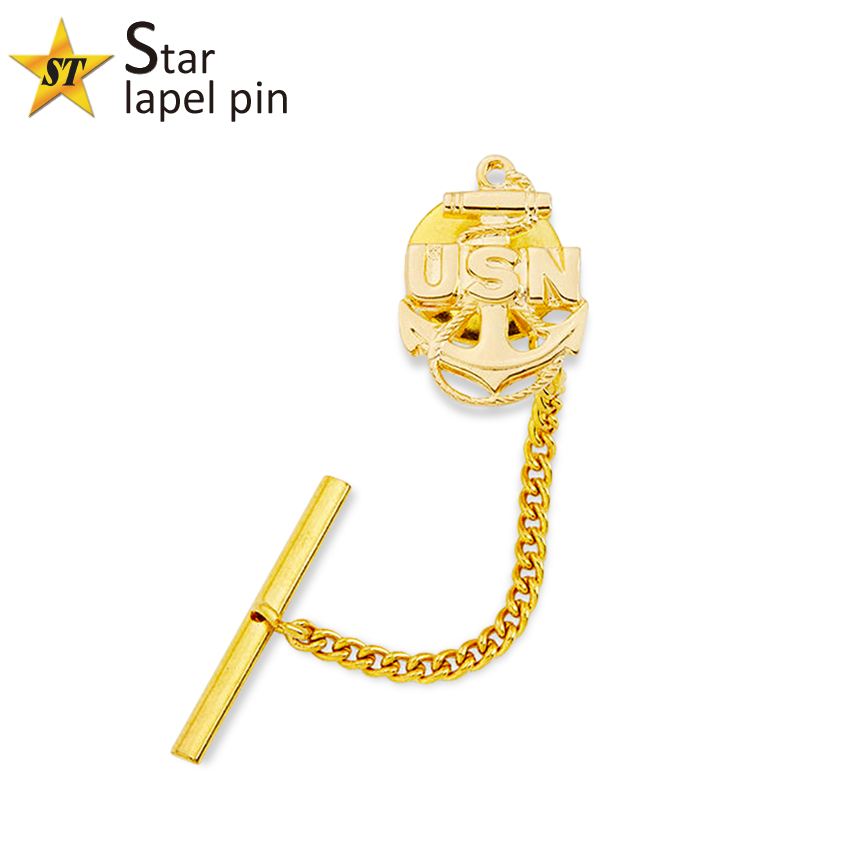 Custom tie tacks ornamented