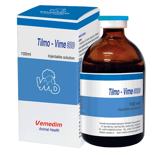 Вьетнам GMP Сертифицированный производитель Tilmicosin 30% инъекция для болезни крупного рогатого скота Tilmo - Vime 300