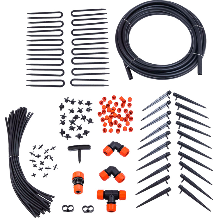 Reliable micro-rain irrigation assembly for bushes and trees (for 20 or 40 plants), irrigation system