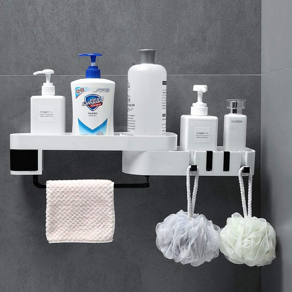 OEM Plastic Wall Mounted Display Shelf Kitchen Shelf Dormitory Plastic Wall Hanging Shelf/Bathroom Storage Organizer/ Wall Shelf
