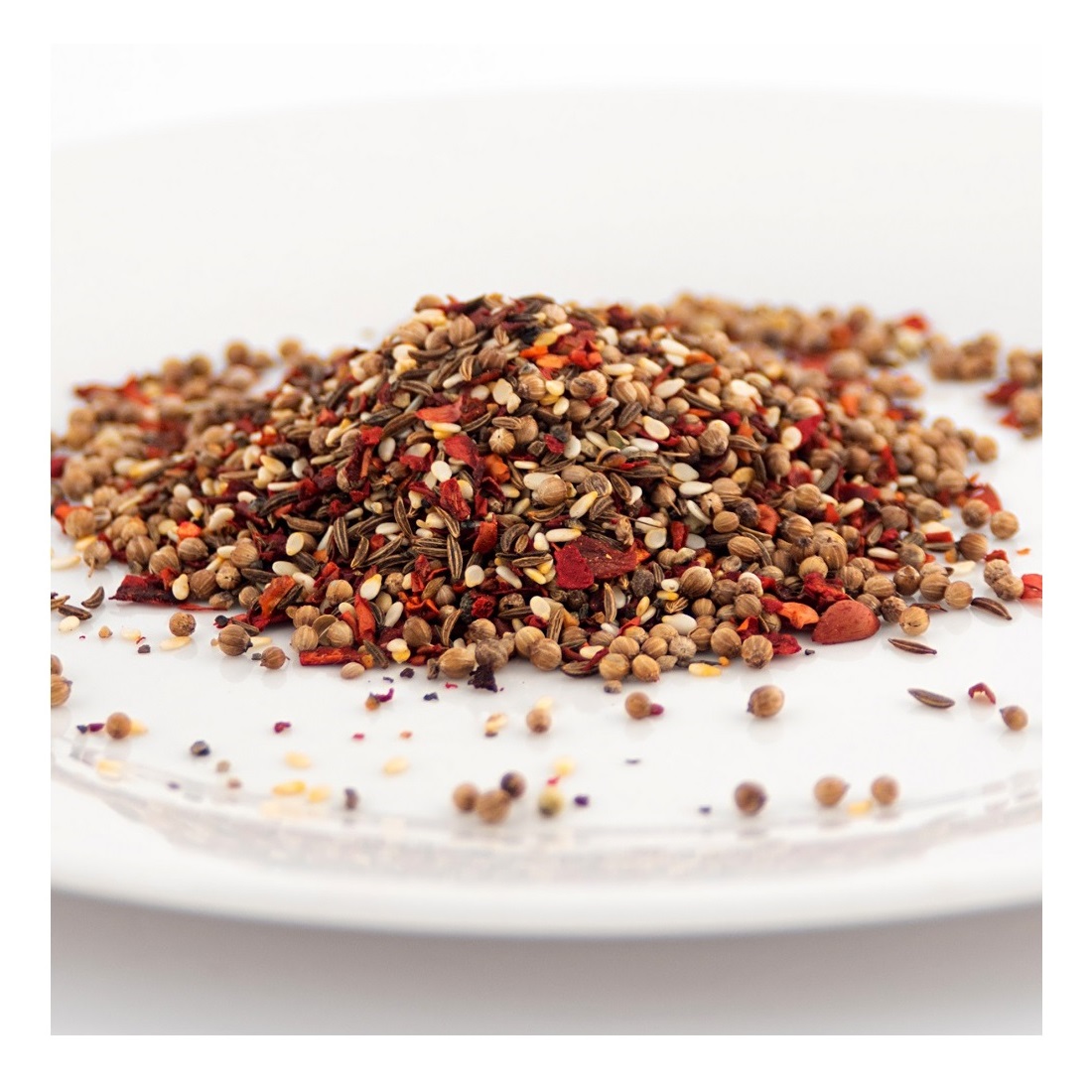 Russian Wholesale Best Quality "Spicy" Mixed Spices Dry Rub Halved Coriander, Paprika, Caraway Seeds, White Sesame