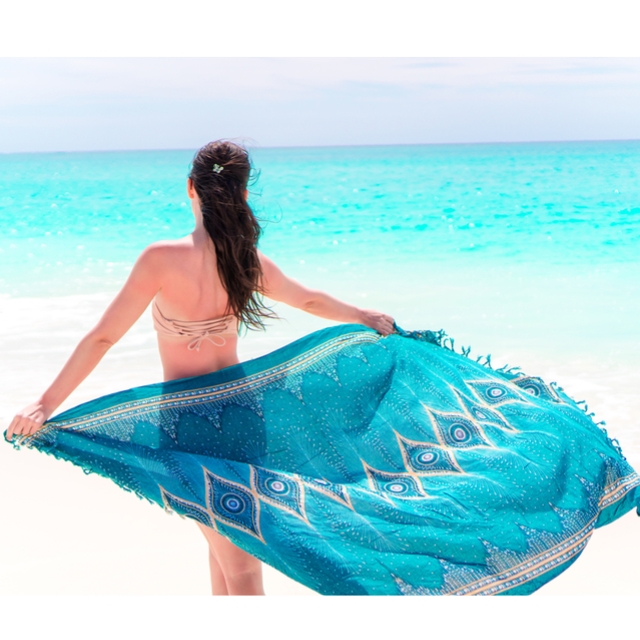 Индивидуальное парео Sarong, цельное парео, Многофункциональное платье