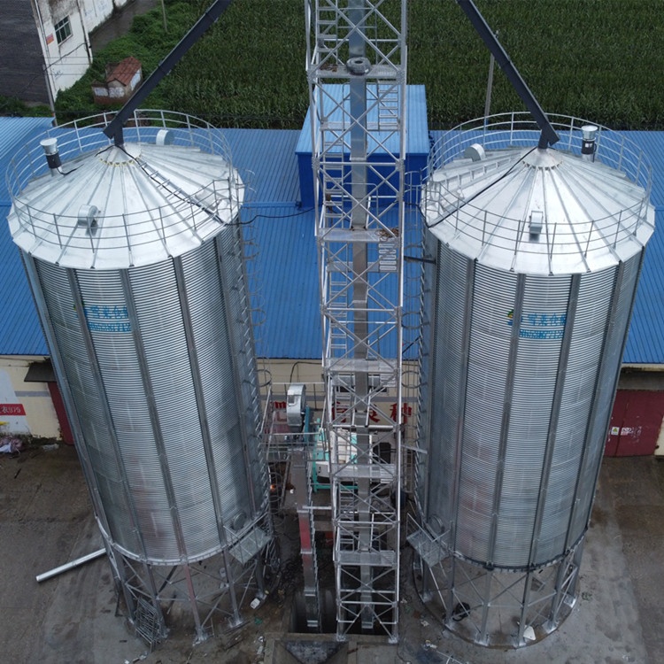 500t гофрированный резервуар силоса для хранения зерна и гранул