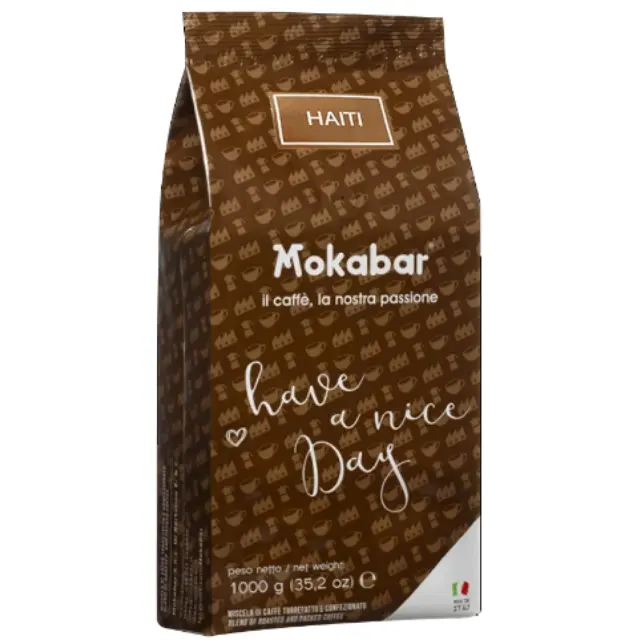 MOKABAR Best Italian Quality Made In Italy 50 % Arabica 50 % Robusta Roasted Brazilian Coffee Beans For Shops